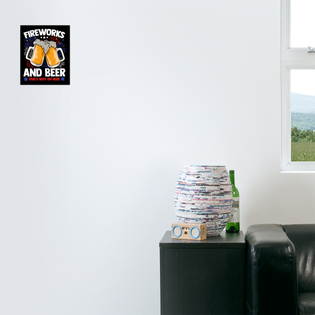 Fireworks and Beer Funny 4th of July by creative